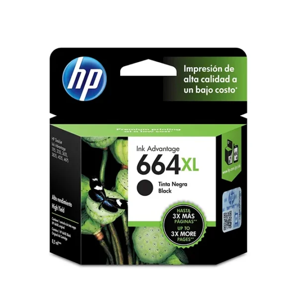 Cartucho HP664XL Negro Original