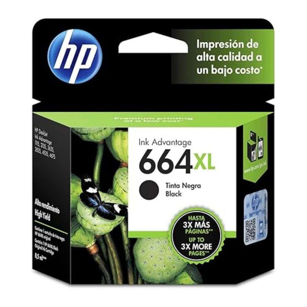 Cartucho HP664XL Negro Original