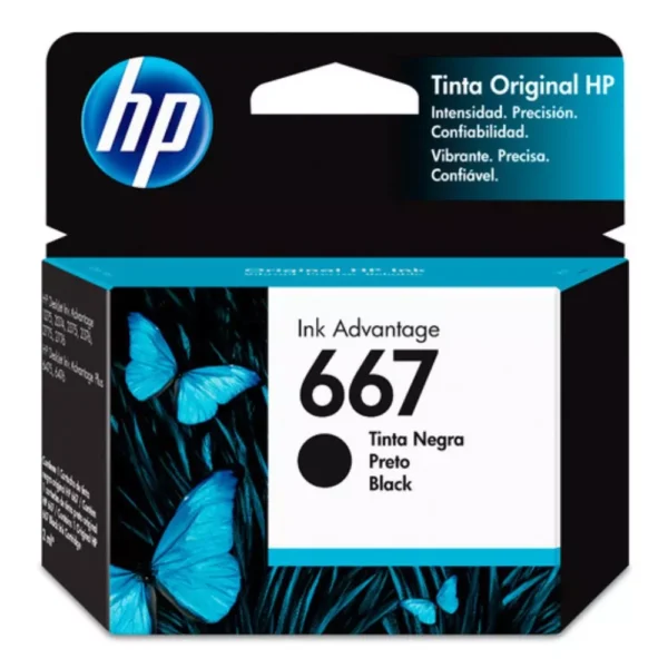 Cartucho HP667 Negro Original