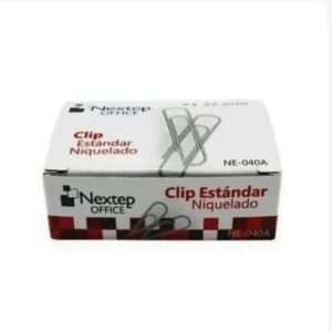 Clip Estándar Nextep Niquelado #1 32mm C 10 100 Clips c u