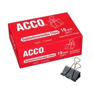 Agarra-papel chico 19 mm ACCO (3 4)