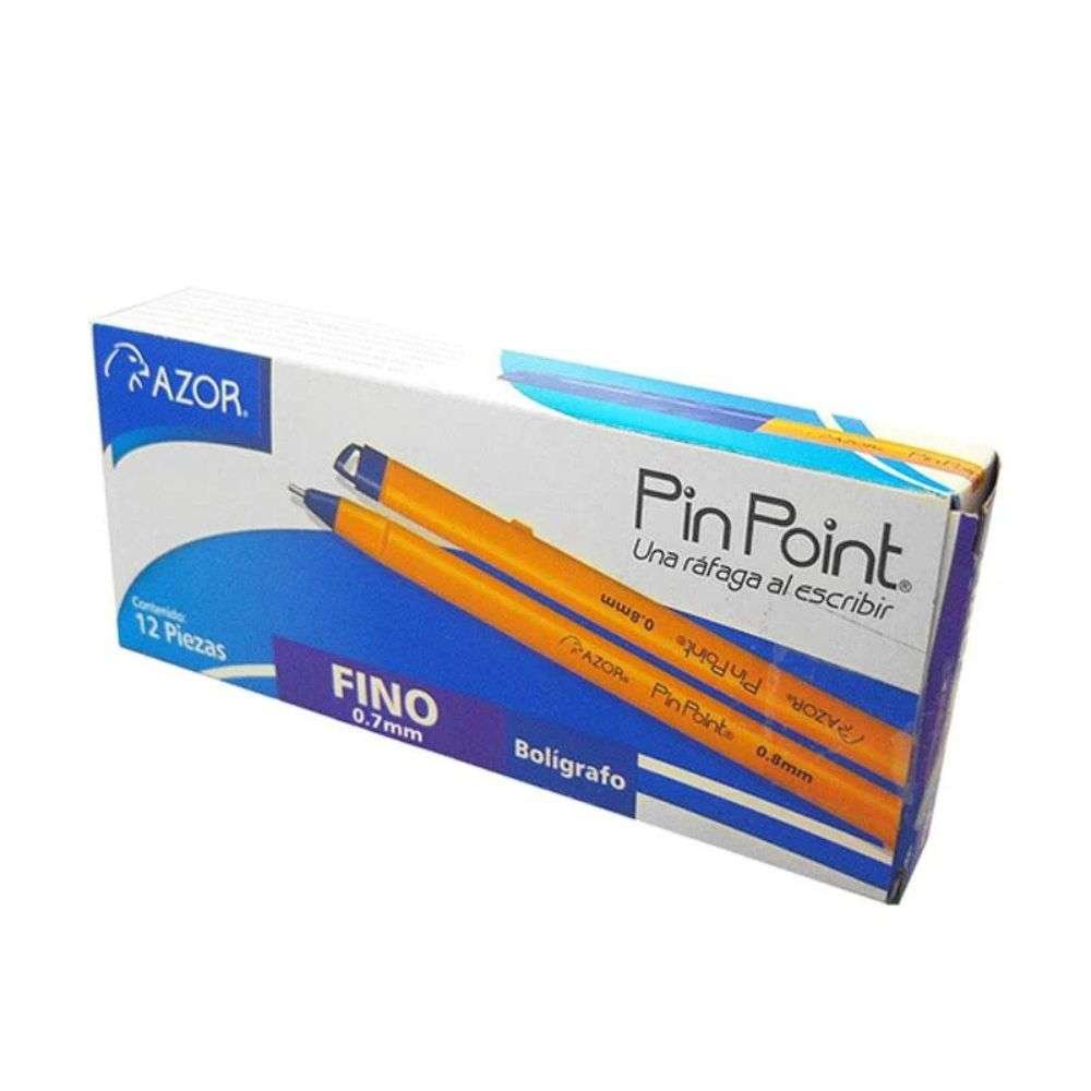 Bolígrafo Punto fino Azul AZOR