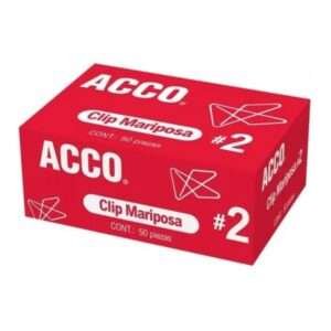Clip ACCO Gigante No.2 Inoxidable