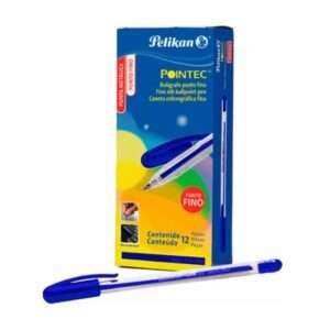 Bolígrafo Pelikan Pointec Punto Mediano 0.7mm Color Azul