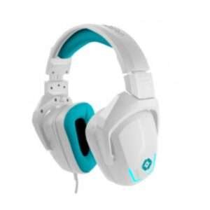 Diadema Gamer VORTRED V-930433, Blanco Cian, USB