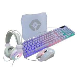 Kit Gamer Vortred Berry 4 En 1 Alámbrico Color Lila