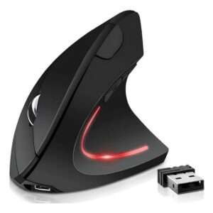 Mouse Nextep Inalámbrico Vertical Recargable Ergonómico