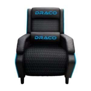 Sofá Reclinable Dragon XT Modelo Draco Color Negro Azul