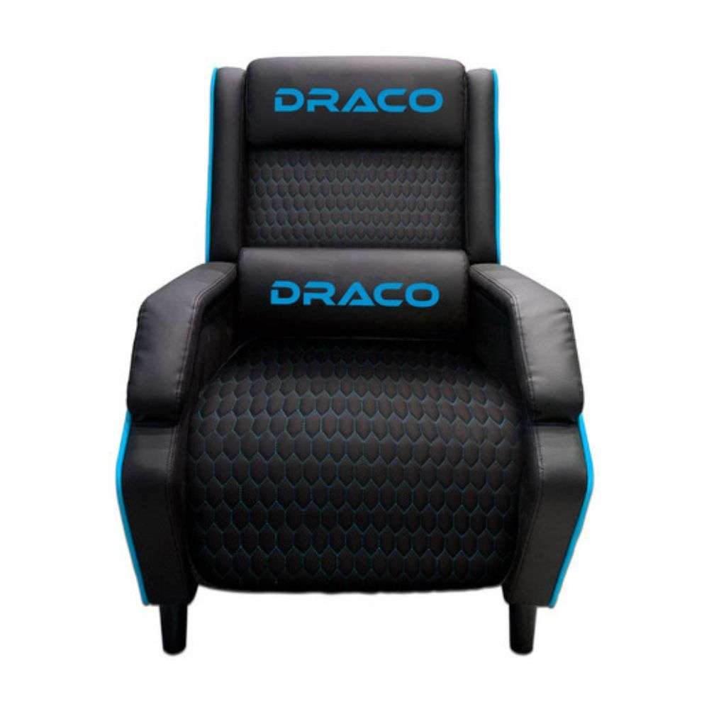 Sofá Reclinable Dragon XT Modelo Draco Color Negro Azul