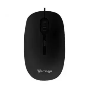 Mouse Alámbrico VORAGO MO-100 , Negro, Alámbrico, Óptico, 1200 DPI