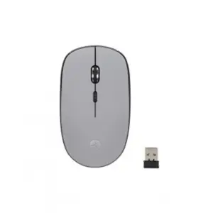 Mouse inalámbrico Terra 04 TechZone, de 1600 DPI's, 4 botones, texturizado rubber color gris, 1 año de garantía.