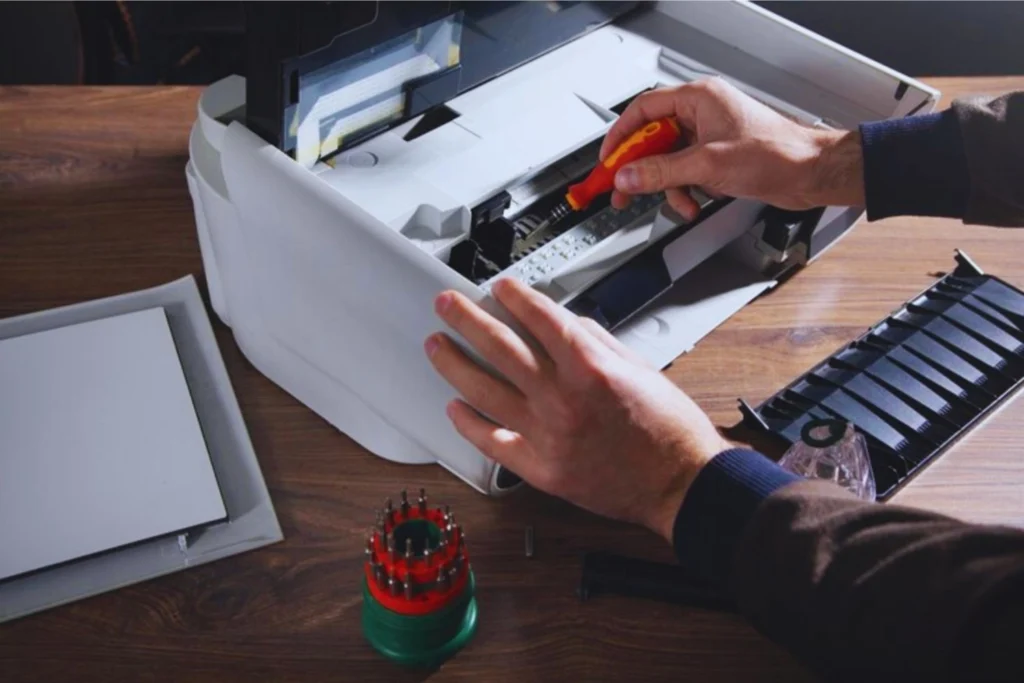 impresora imprime con rayas